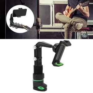 Support de téléphone pour tête de guitare angle réglable pince ferme en plastique universel guitare - Photo 1 sur 12