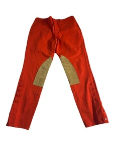 Ralph Lauren Sz 10 Jodhpur Equestrian Riding Pants Ankle Tangerine NWT Womens - Picture 1 of 9