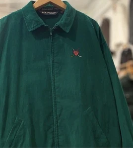 Giacca vintage anni 90 Ralph Lauren polo golf velluto a coste uomo media verde smeraldo indossata 1 volta - Foto 1 di 11