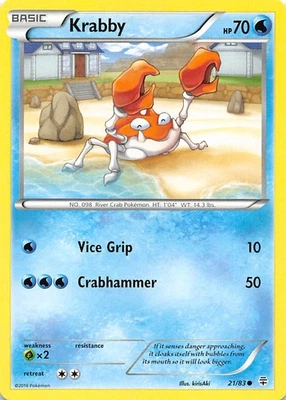 Krabby 13/119 XY Phantom Forces Pokemon 005778 - Image 1 of 2