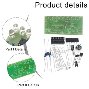 Voice Activated LED Flowing Light Kit for Creative Electronics Enthusiasts - Afbeelding 1 van 8