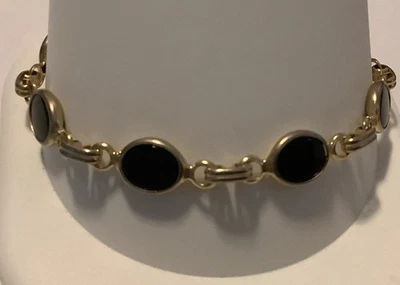 Tono dorado con piedras de ónix negro 7,5 o 9,5 L (2037) Foto 1 de 3