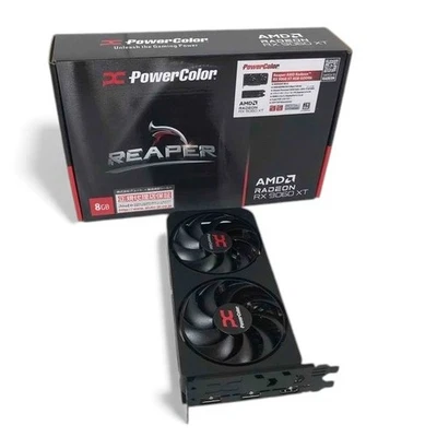 PowerColor Reaper AMD Radeon RX 9060 XT 8GB GDDR6 scheda grafica GPU con scatola - Immagine 1 di 4