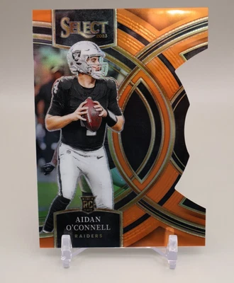 Aidan O’Connell Select 2023 RC Orange 364/399 DieCut Premier Level #163 - Image 1 of 2