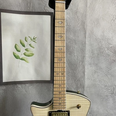 Left-Handed Electric Guitar HH Pickups Maple Fingerboard Gold Hardware 6-Strings - Image 1 of 4