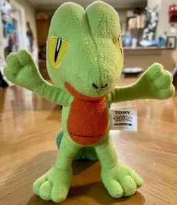 Tomy Pokemon Treecko Poke 8" Plush Stuffed Green Trainer Nintendo Gamer 2015 C6 - Picture 1 of 7