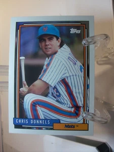 1992 Topps Baseball Card #376 - Chris Donnels - New York Mets (2723) - Foto 1 di 2