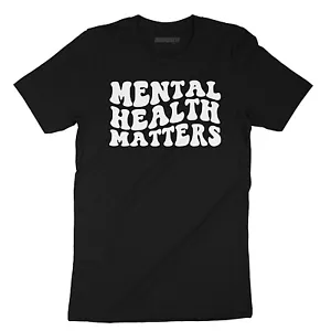 Mental Health Matters T-Shirt – Black Unisex Tee – Positive Awareness Shirt - Picture 1 of 9