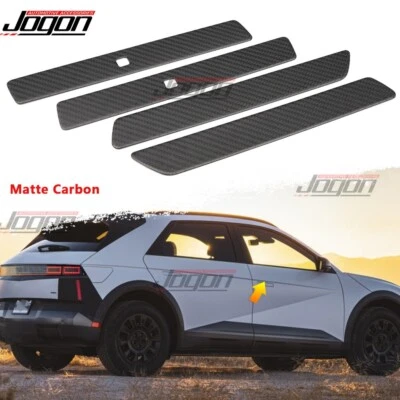 Bisel de manija de puerta trasera delantera de carbono seco N Line para Hyundai Ioniq 5 NE 5N 2023-25 Foto 1 de 4