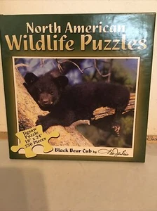 North American Wildlife Puzzles Black Bear Cub by Ken Jenkins 550 pieces Sealed - Picture 1 of 3