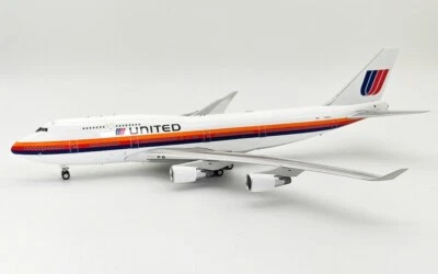 Modelo 1/200 diecast IF744UA0623 United Airlines Boeing 747-400 N186UA a bordo Foto 1 de 4