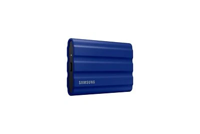 SAMSUNG T7 Shield 2TB SSD Rugged IP65 Rated MU-PE2T0R/AM, 2022 Blue - Image 1 of 4