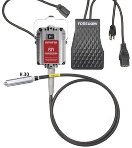 Motor FOREDOM Series SR 1/6 HP con control de pie FCT-2 y 30 piezas de mano/llave de portabrocas - Imagen 1 de 6
