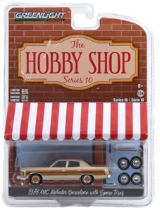 1:64 GreenLight *HOBBY SHOP 10* Tan 1978 AMC Matador Barcelona Sedan w/Tires NIP - Picture 1 of 1