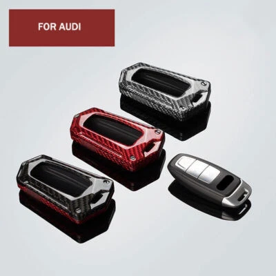 Для Audi Q7 A6 A7 A8 100% углеродного волокна брелок дистанционный чехол защитный чехол - Изображение 1 из 4