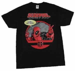 Marvel's Deadpool Standard Black Adult T-Shirt "Smell You Later" - Picture 1 of 1