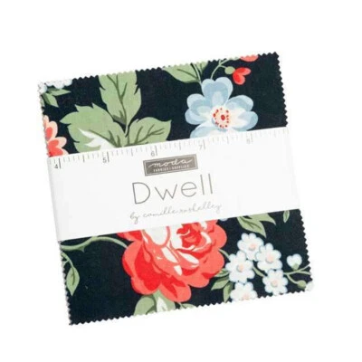 Moda Quilting Patchwork Charm Pack Dwell 5 Inch Fabrics - Image 1 of 4
