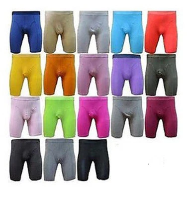 ELEGANCE MEN`S LONG LEG BOXERS SUPERB QUALITY SOFT COTTON ASSORTED COLORS&SIZES - Image 1 of 4