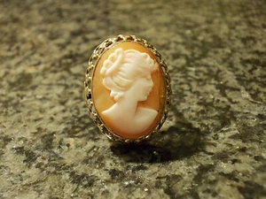 Vintage Gemme Rring, Gelb Gold 333 /8 K  Gr.ca. 58 / 18,4 Ø wie NEU! HANDARBEIT! - Bild 1 von 5