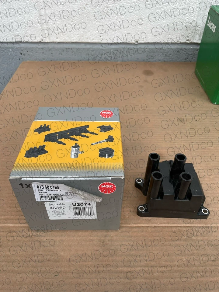 NGK Ignition Coil for Mazda 6 L3 2.3L GG GY 02-2005 MPV L3-VE 2.3L LW L3G318100A - Image 1 of 4