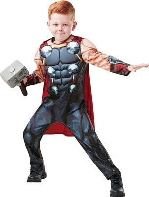 Disfraz Marvel Avengers Thor Deluxe para niños 3-8 AÑOS Foto 1 de 2