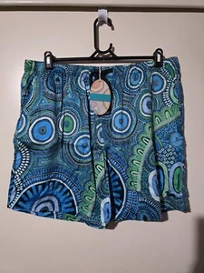 Mens PETER ALEXANDER Aborignal Patterned Sleep Shorts - Size 2XL - BNWT!! (T60) - Picture 1 of 5