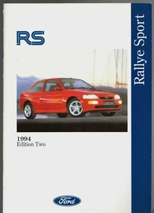 Ford RS Range 1994 Ed 2 UK Market Brochure Fiesta RS1800 Escort RS2000, Cosworth - Picture 1 of 2