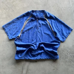 Oakley Golf Short Sleeve Blue 1/4 Zip Wind Pullover Shirt Mens SIZE XL - Picture 1 of 9