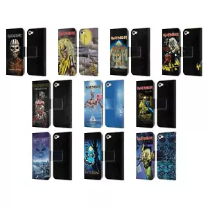 OFFICIAL IRON MAIDEN ALBUM COVERS LEATHER BOOK CASE FOR APPLE iPOD TOUCH MP3 - Picture 1 of 16