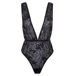 Bluebella x Victoria's Secret Skylar Soft Bodysuit/Teddy 6 (S) *BLACK* NEW! Clrn - Picture 1 of 3