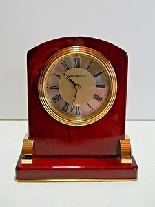 Howard Miller Braemore 645-189 Desktop Rosewood Alarm Quartz Clock  - Picture 1 of 12