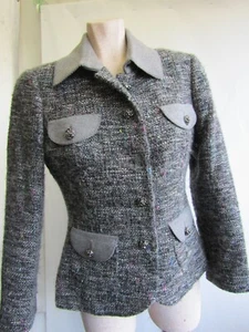 Luisa Spagnoli Blazer, Grau, 65% Wolle, Top, Gr. 44 It. - Bild 1 von 9