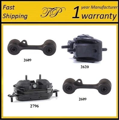 4PCS MOTOR & TRANS MOUNT FOR 1988-1993 OLDSMOBILE CUTLASS SUPREME 2.8L & 3.1L - Image 1 of 4