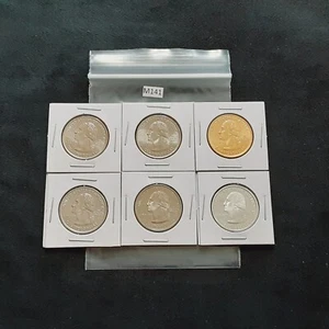 2008 Arizona state Quarters Set! 6 Different coins! 1 90% silver!! M141 - Picture 1 of 2