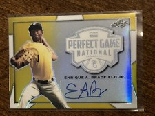 ENRIQUE BRADFIELD JR 2019 Leaf Perfect Game GOLD PROOF Autograph #1/1 ORIOLES