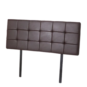 Palermo Queen PU Leather Bed Deluxe Headboard Bedhead - Brown - Picture 1 of 7