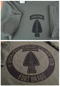 Delta Force Airborne (1st SFOD-D) Fort Bragg Silk-Screened T-Shirt XL Military - Picture 1 of 7