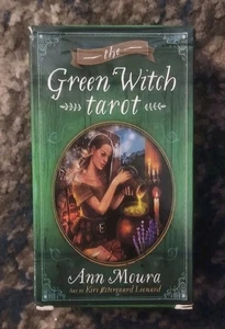 The Green Witch Tarot Cards by Ann Moura Very Good 78 Card Deck - Imagen 1 de 5