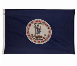 Valley Forge Liberty Flags Virginia State Flag 4ft x 6ft Nylon New Mad In USA - Picture 1 of 8
