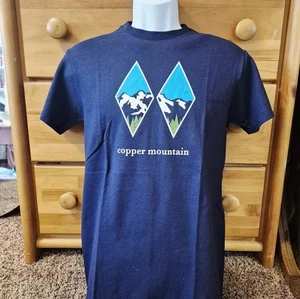 NEU Copper Mountain Diamond Ski Colorado Delta dunkelblau Grafik T-Shirt Small - Bild 1 von 7