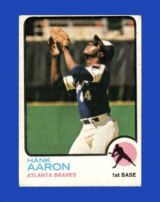 1973 Topps Set-Break #100 Hank Aaron en muy buen estado-en muy buen estado *GMCARDS* Foto 1 de 2