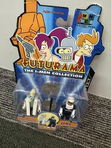Futurama The I-MEN Collection Prof Farnsworth 49 & URL 50 2004 NIP MAGNETIC FEET - Picture 1 of 3