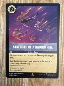Lorcana: Strength Of A Raging Fire Rare 201/204 Rise Of The Floodborn NM - Picture 1 of 2