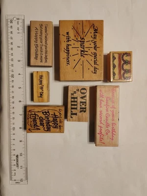 Juego de 7 estampillas de goma con temática de cumpleaños Foto 1 de 4