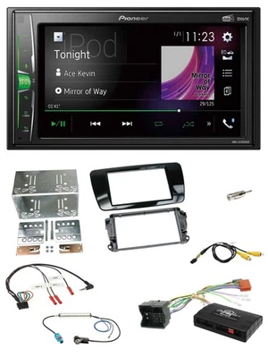 Pioneer 2DIN Lenkrad DAB USB Bluetooth Autoradio für Seat Ibiza 08-15 klavierlac - Bild 1 von 4