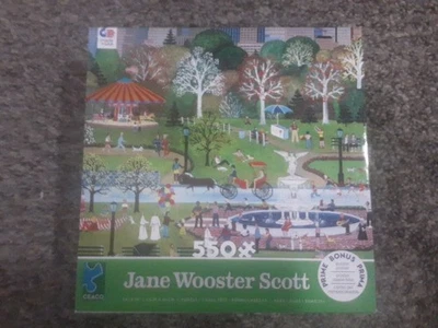 Jane Wooster Scott Springtime In Central Park 550 PC Puzzle Ceaco - Image 1 of 3