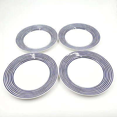 Lenox Kate Spade Charlotte Street East Navy Blue Dinner Plates 11.5" Set of 4 - Image 1 of 3