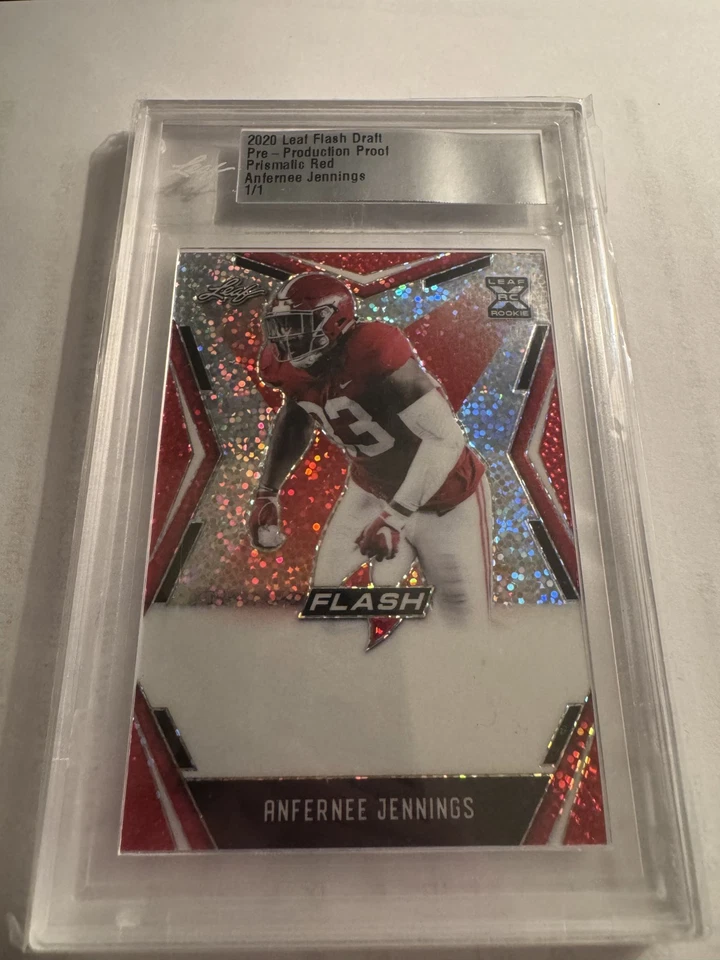 2020 Leaf Flash Prismatic Red Anfernee Jennings Pre-Production Proof 1/1 RC - Image 1 of 1
