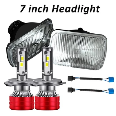 Faro LED H4 2x6 haz alto/bajo para Honda Accord 1986 1987 1988-1989 Foto 1 de 4