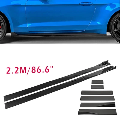 Carbon Fiber 2.2m Side Skirt Extensions Rocker Panel For 3 series F30 M3 Foto 1 de 4